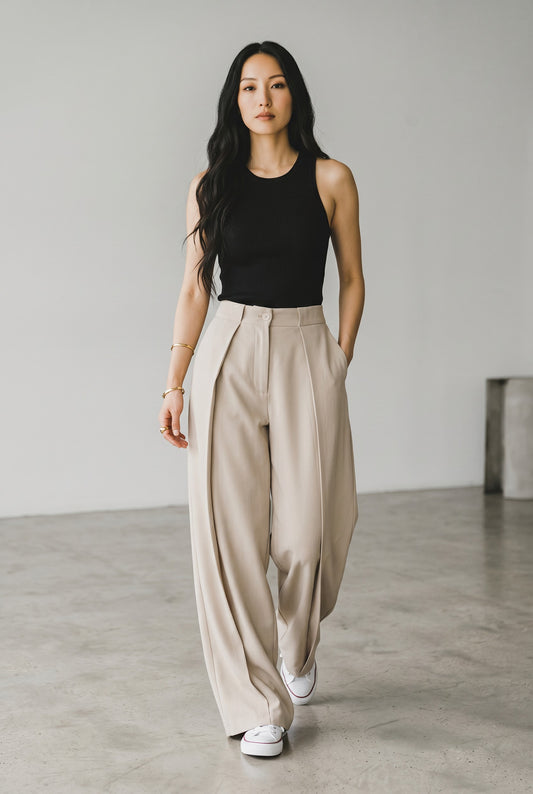 Pantalón palazzo fluido y elegante