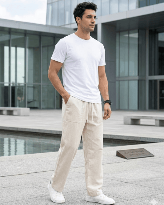 Diego - Pantalones de verano de lino informales
