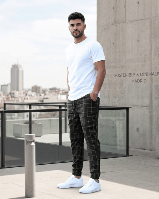 Jorge - Pantalón de cuadros ajustado