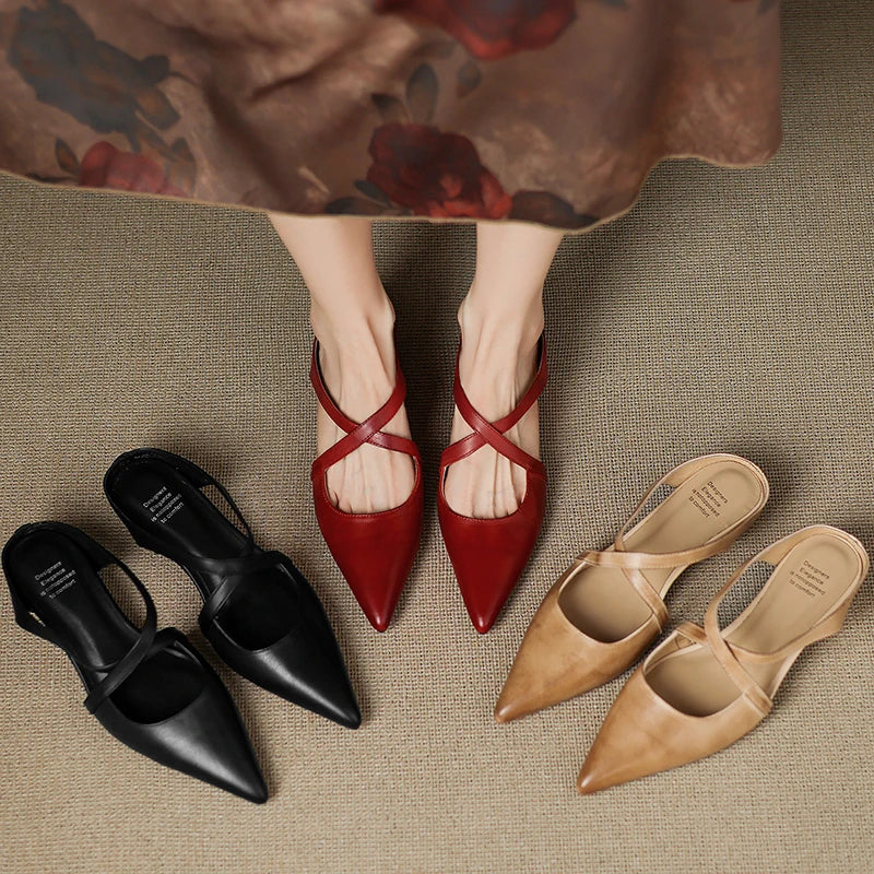 ALMA™ | ZAPATOS DE TACÓN CUERO AUTÉNTICO