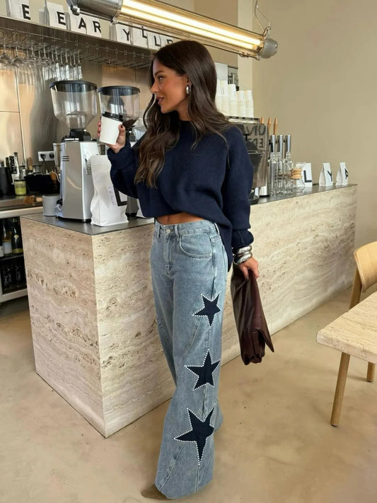 Julia - Pantalones elegantes con estrellas