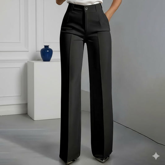 PANTALÓN DE TRAJE DE MUJER DE TALLE ALTO