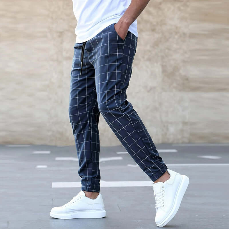 Jorge - Pantalón de cuadros ajustado