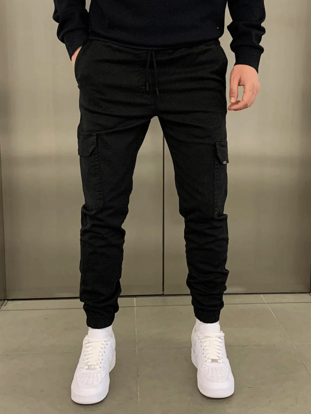 Iván - Pantalones cargo elásticos