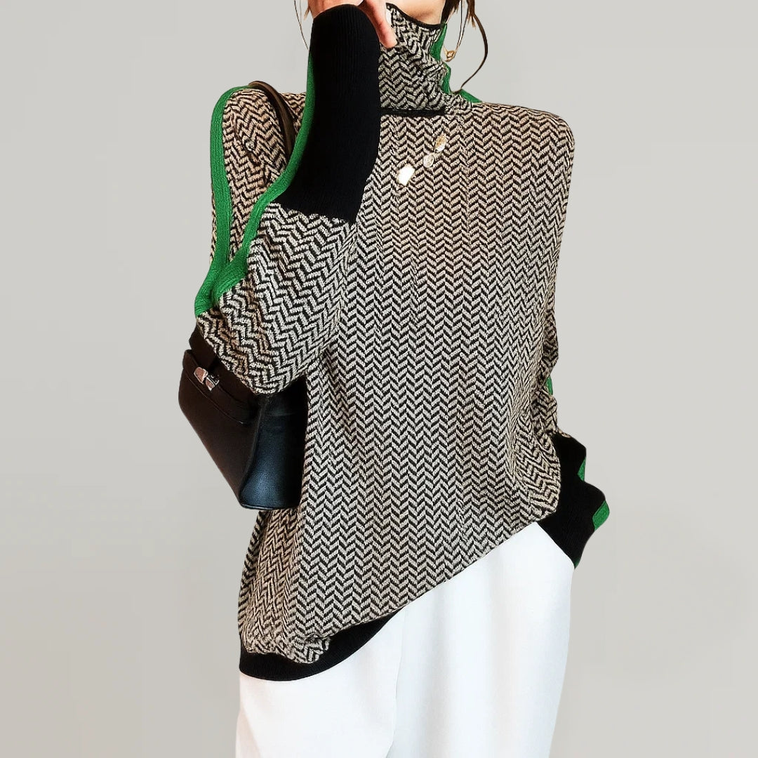 Carla™ | Jersey Cálido de Cuello Alto
