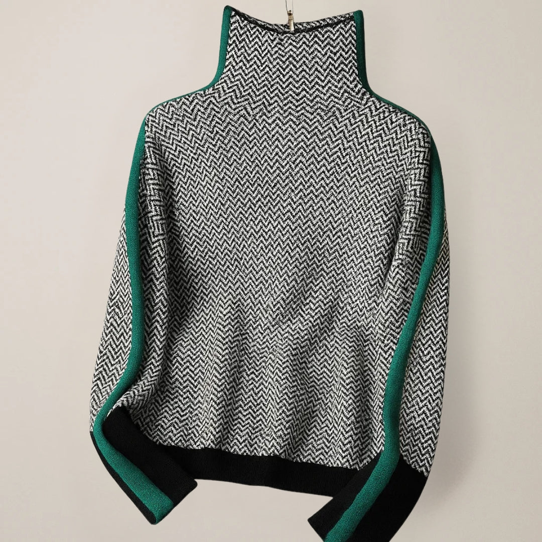 Carla™ | Jersey Cálido de Cuello Alto