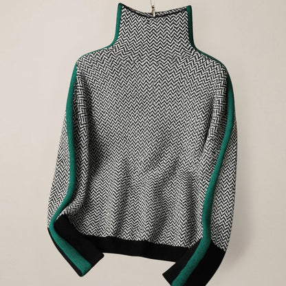 Carla™ | Jersey Cálido de Cuello Alto