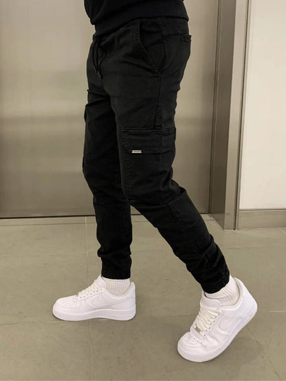 Iván - Pantalones cargo elásticos