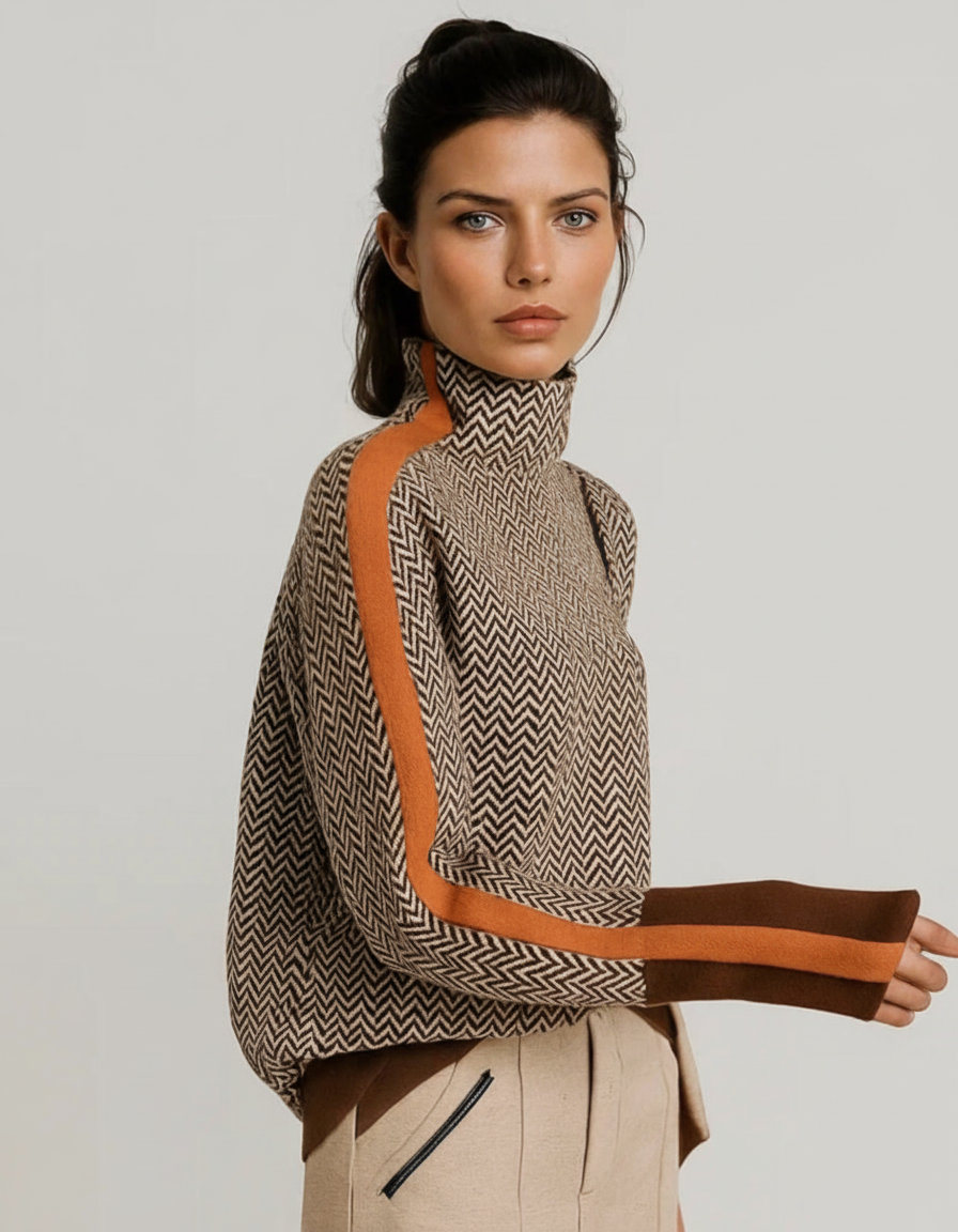 Carla™ | Jersey Cálido de Cuello Alto