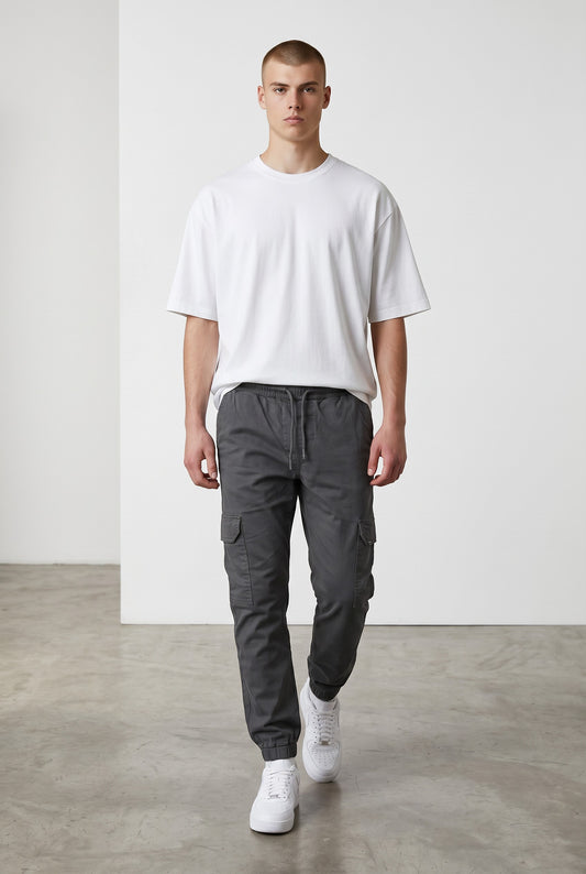 Iván - Pantalones cargo elásticos