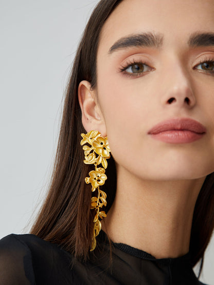 Liana | Pendientes Florales con Flecos