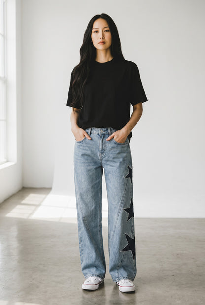 Julia - Pantalones elegantes con estrellas