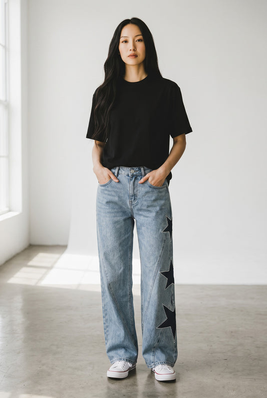 Julia - Pantalones elegantes con estrellas