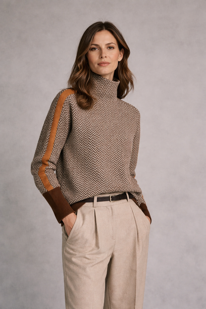 Carla™ | Jersey Cálido de Cuello Alto