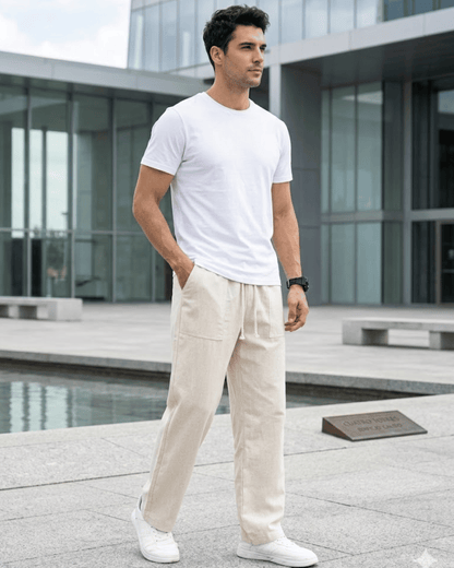 Diego - Pantalones de verano de lino informales