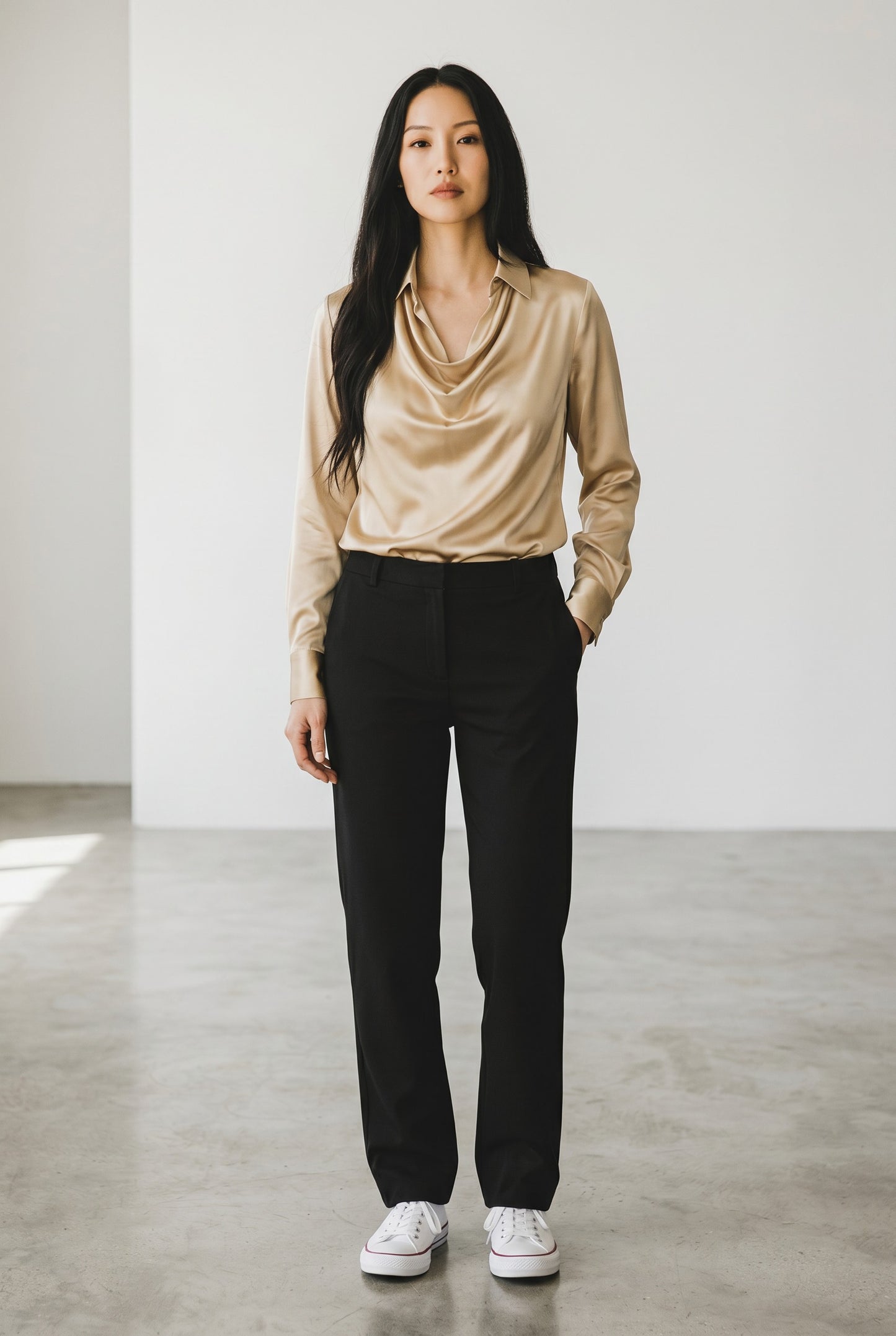FIONA™ | BLUSA ELEGANTE DE SATÉN PREMIUM