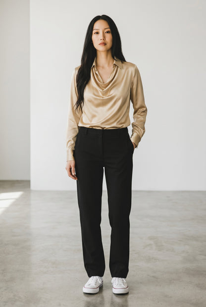 FIONA™ | BLUSA ELEGANTE DE SATÉN PREMIUM