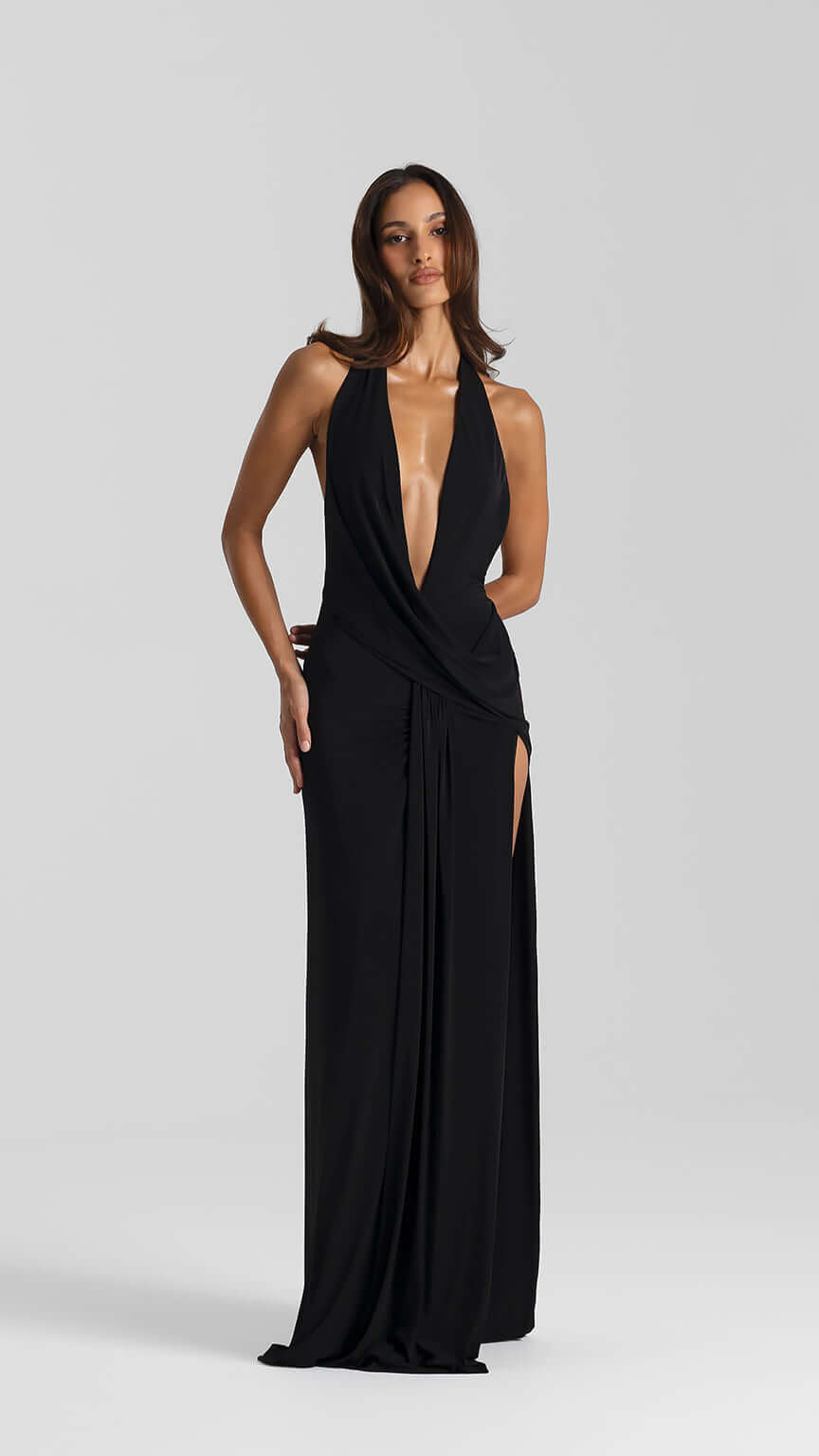 Selene - Vestido de escote profundo