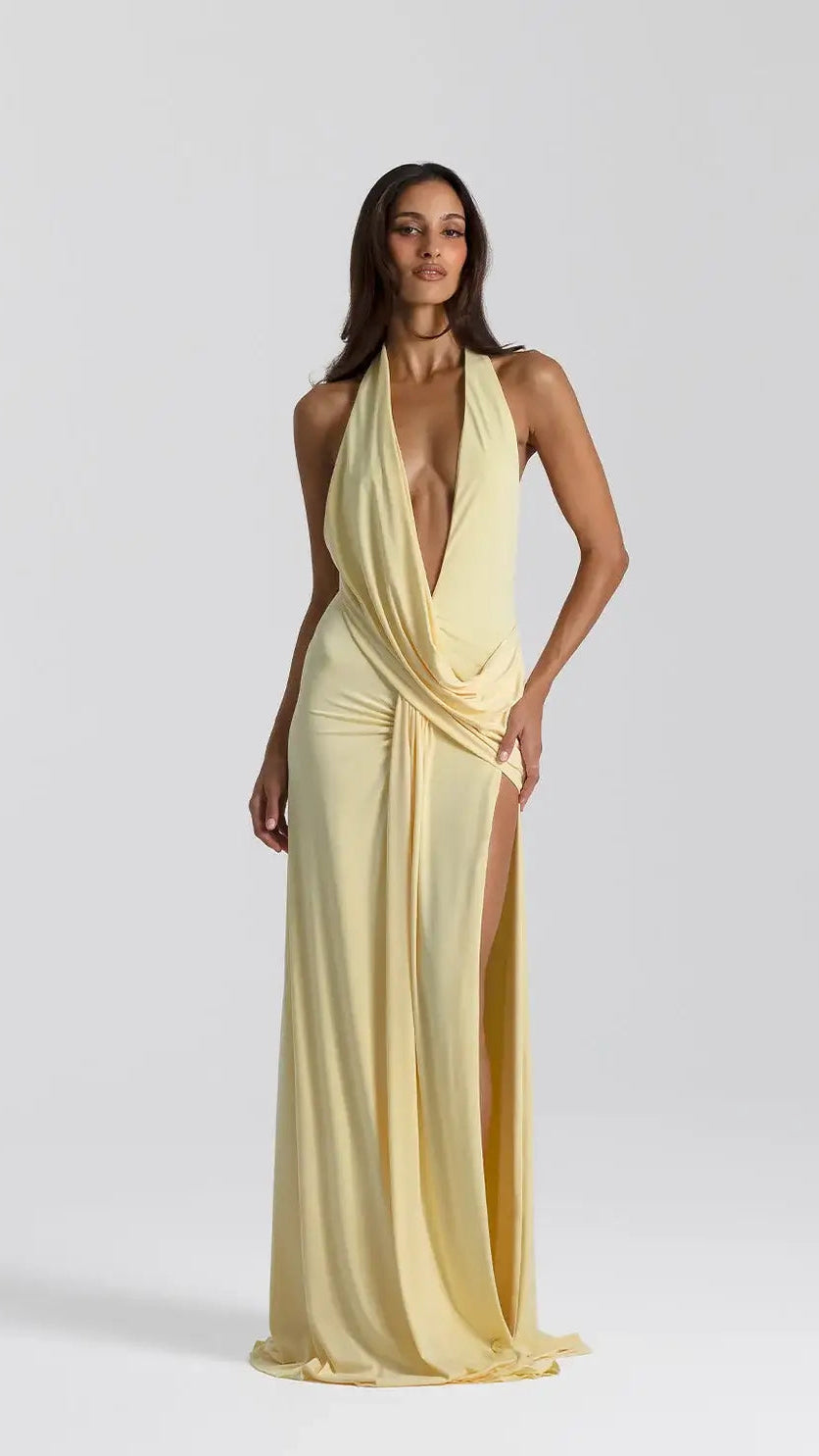 Selene - Vestido de escote profundo