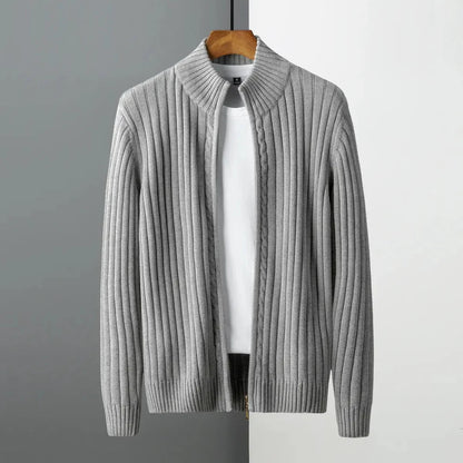 Antonio™ | Cárdigan clásico de punto con cremallera para hombre