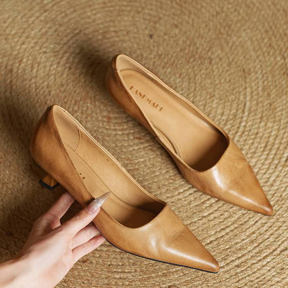 VALERIA™ | TACONES DE CUERO AUTÉNTICO