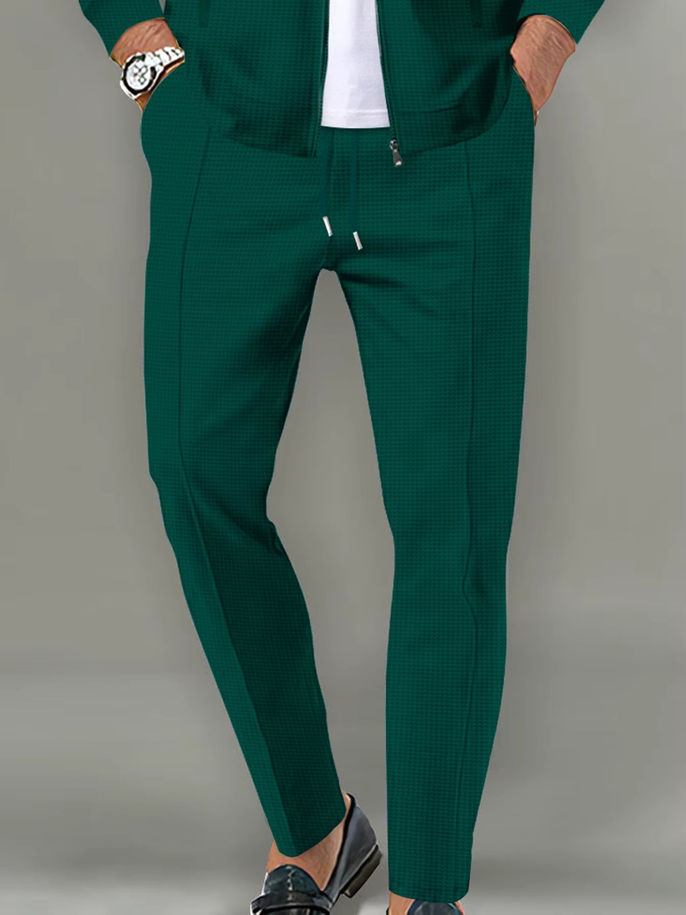 Chaqueta Cardigan de Corte Slim + Pantalón