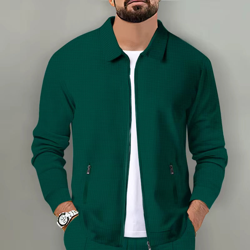 Chaqueta Cardigan de Corte Slim + Pantalón