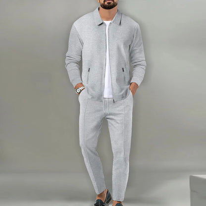Chaqueta Cardigan de Corte Slim + Pantalón