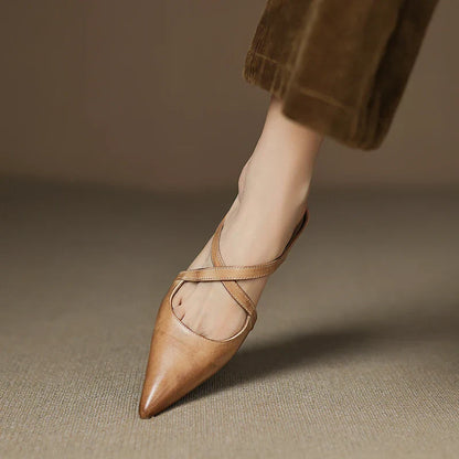 ALMA™ | ZAPATOS DE TACÓN CUERO AUTÉNTICO