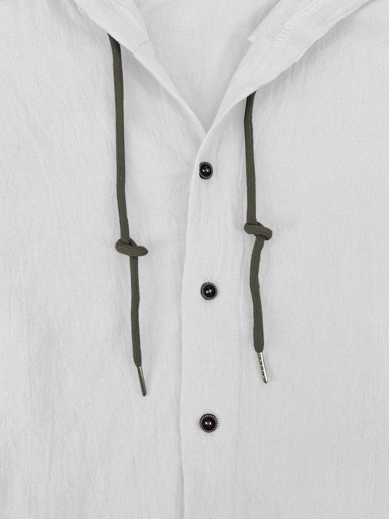 Camisa Casual de Hombre en Algodón y Lino con Capucha – Estilo Primavera/Verano