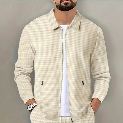 Chaqueta Cardigan de Corte Slim + Pantalón