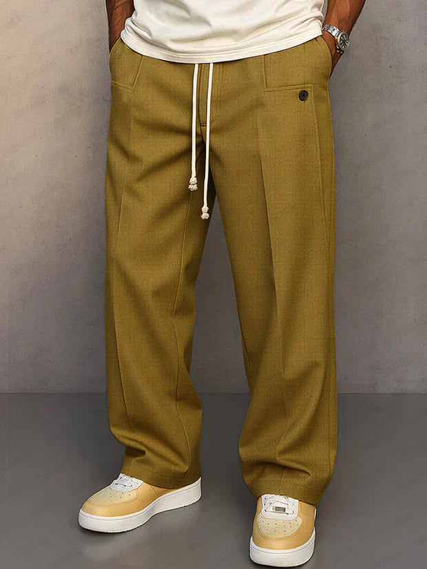 Pantalones elegantes con cordón ajustable