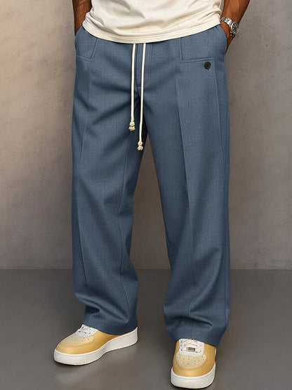 Pantalones elegantes con cordón ajustable