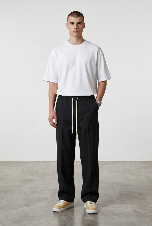 Pantalones elegantes con cordón ajustable