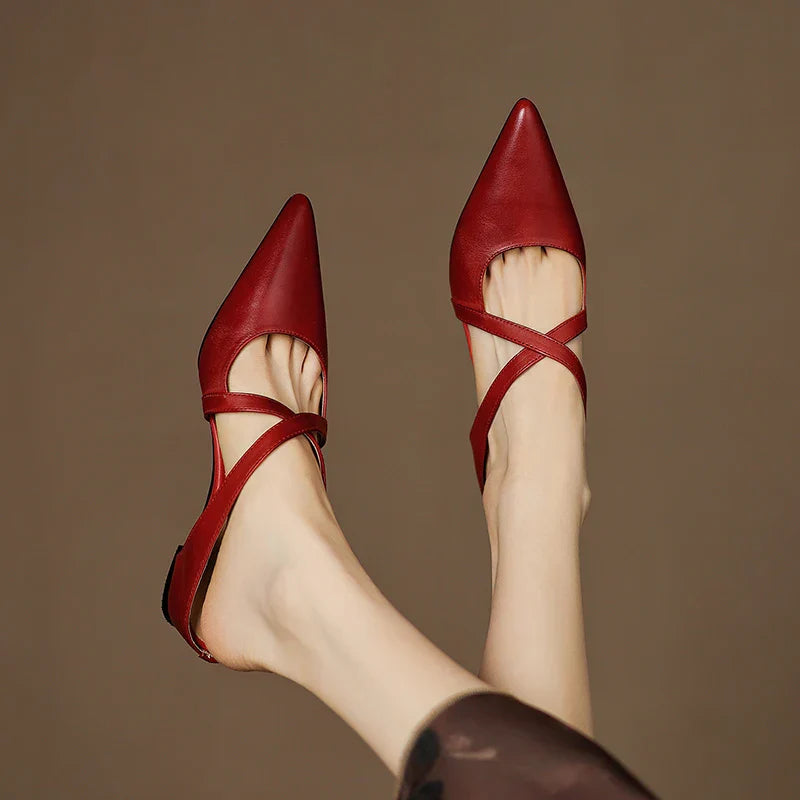 ALMA™ | ZAPATOS DE TACÓN CUERO AUTÉNTICO