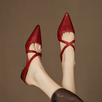 ALMA™ | ZAPATOS DE TACÓN CUERO AUTÉNTICO