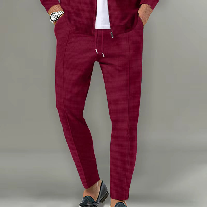 Chaqueta Cardigan de Corte Slim + Pantalón