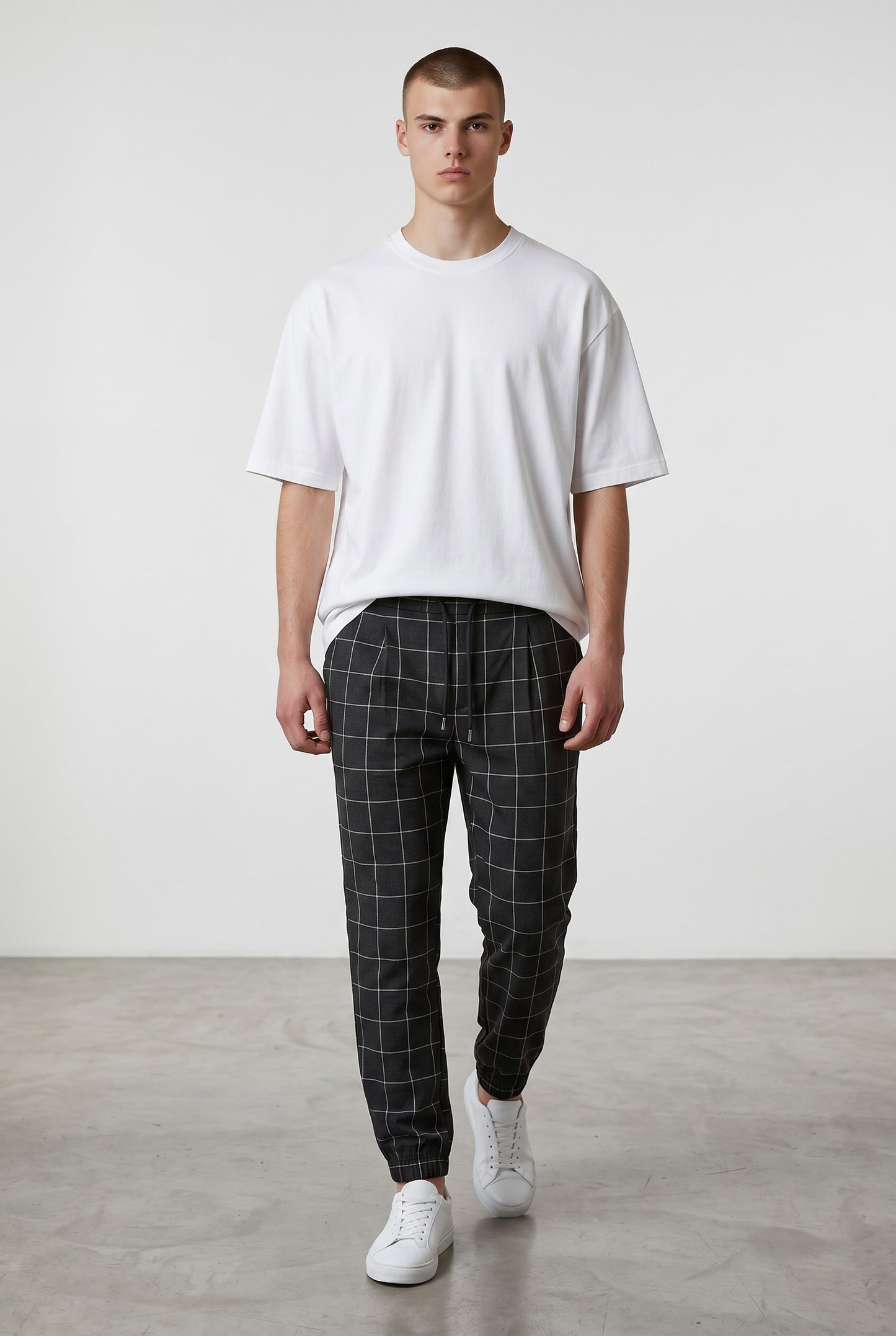 Jorge - Pantalón de cuadros ajustado