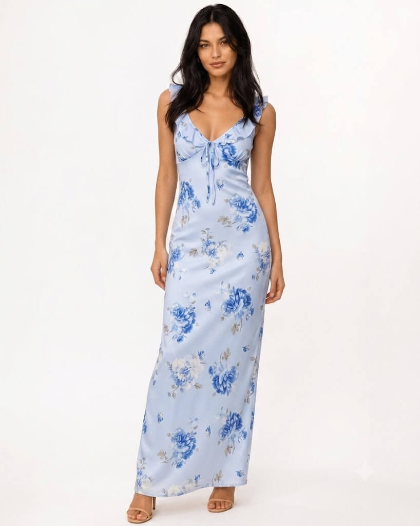Julieta - Vestido floral de hombros descubiertos