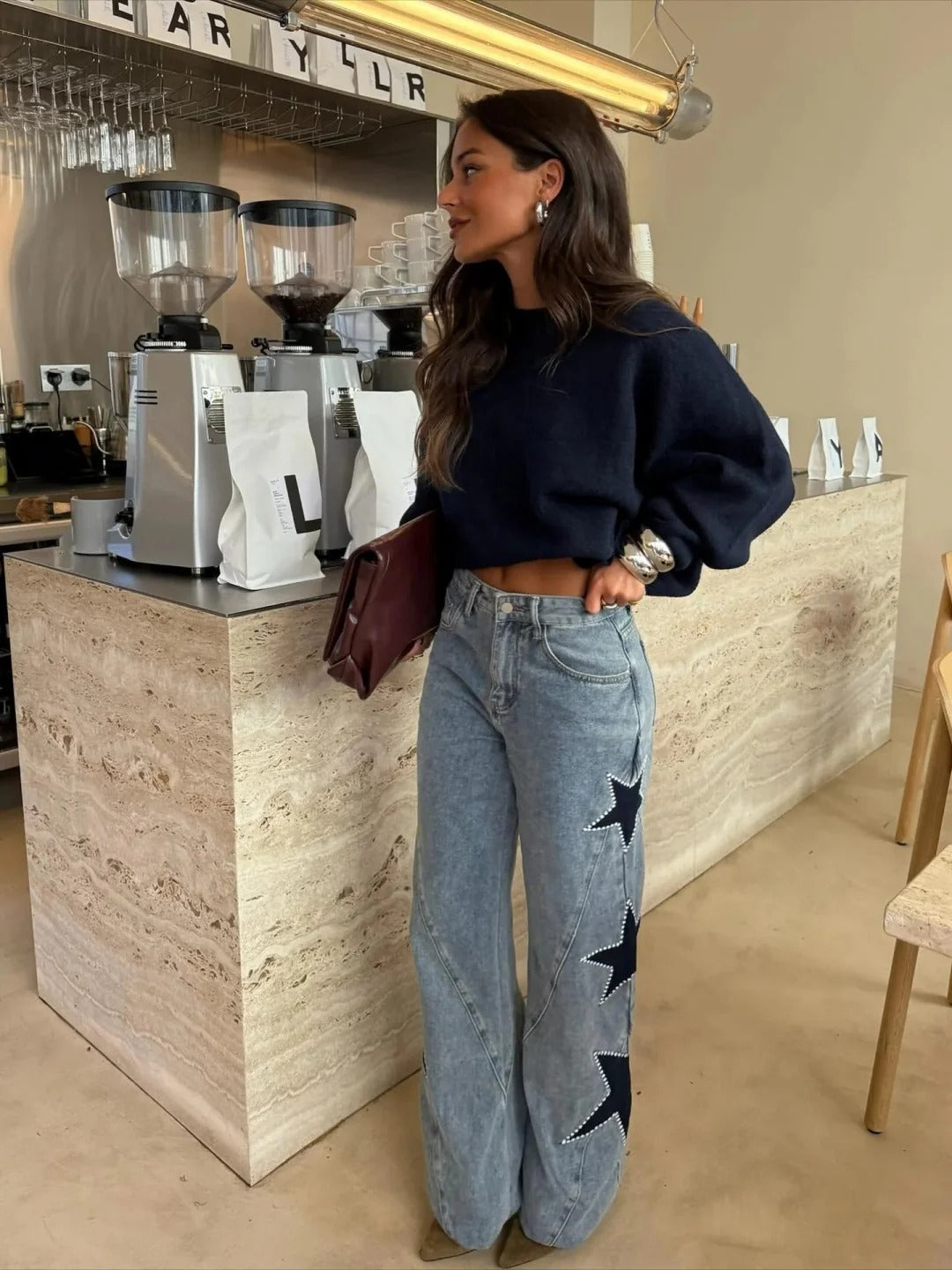 Julia - Pantalones elegantes con estrellas