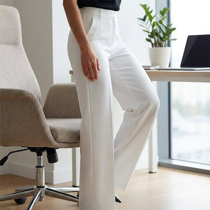 PANTALÓN DE TRAJE DE MUJER DE TALLE ALTO