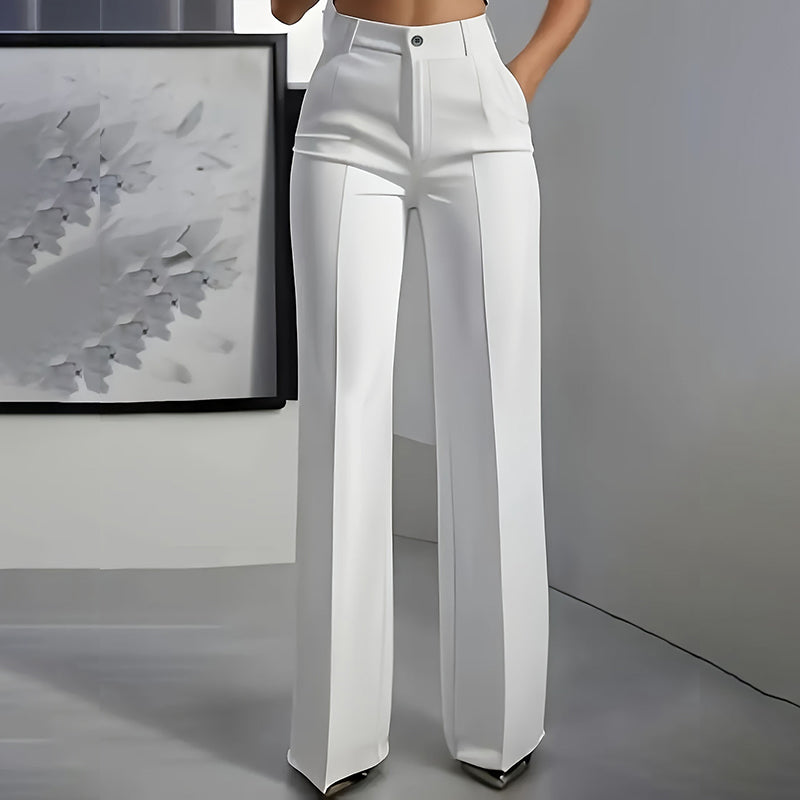 PANTALÓN DE TRAJE DE MUJER DE TALLE ALTO