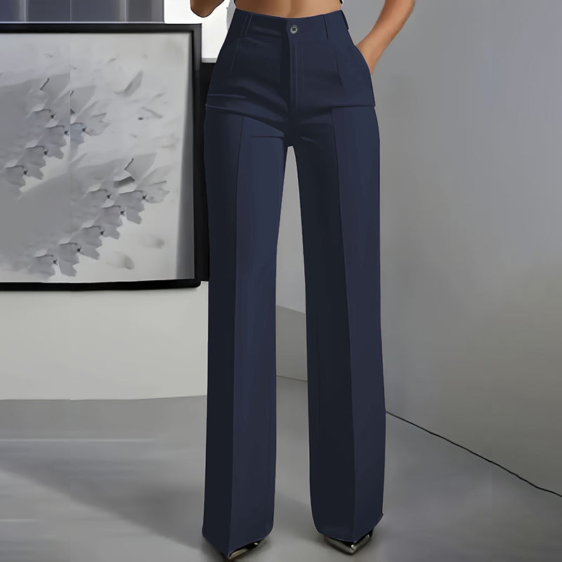 PANTALÓN DE TRAJE DE MUJER DE TALLE ALTO