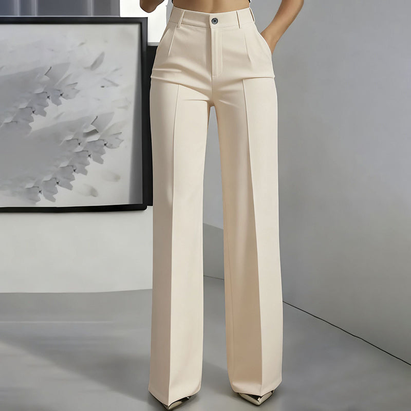 PANTALÓN DE TRAJE DE MUJER DE TALLE ALTO