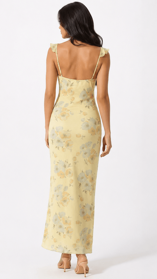 Julieta - Vestido floral de hombros descubiertos