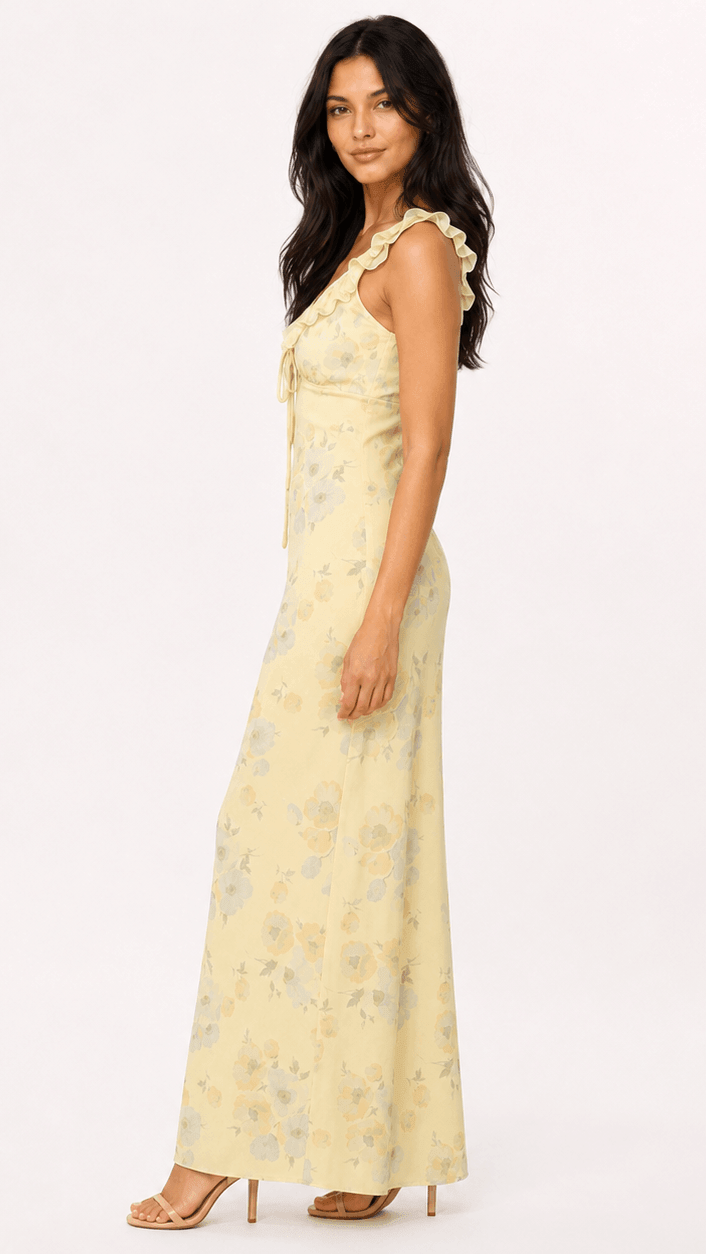 Julieta - Vestido floral de hombros descubiertos